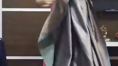Hot MILF dress change caught by pervert husband