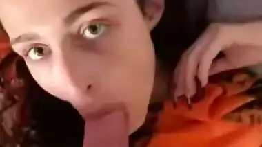 Babe taking long dick