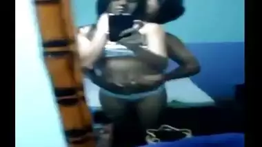 Assam couple home sex in front of mirror & blowjob