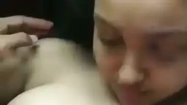 Big boob Kolkata slut gives an Indian blowjob and drinks cum