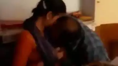 Indian teacher sucking students boobs in class