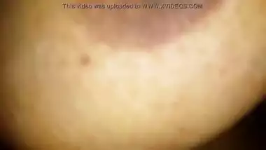 Enjoying the hard nipples of the desi wife
