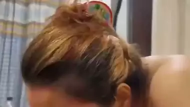 Smoking with blowjob by brown haired desi girl viral MMS