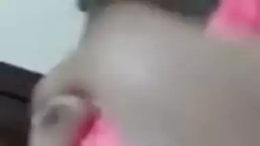 Booby Desi XXX girl fingering her sweet pussy on selfie cam